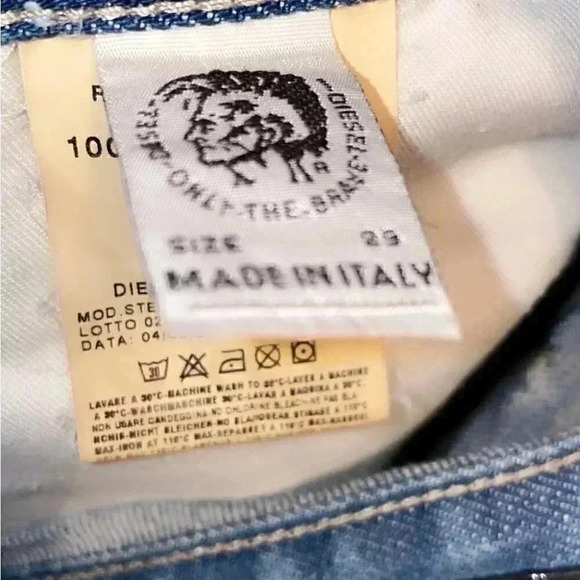 Vintage Diesel “Stenx” distressed medium wash denim bootcut jeans 29 - Picture 3 of 5